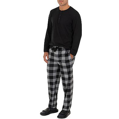 Men's Chaps Jersey Henley & Fleece Sleep Pants