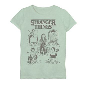 Girls 7-16 Netflix Stranger Things Group Shot Classes Graphic Tee