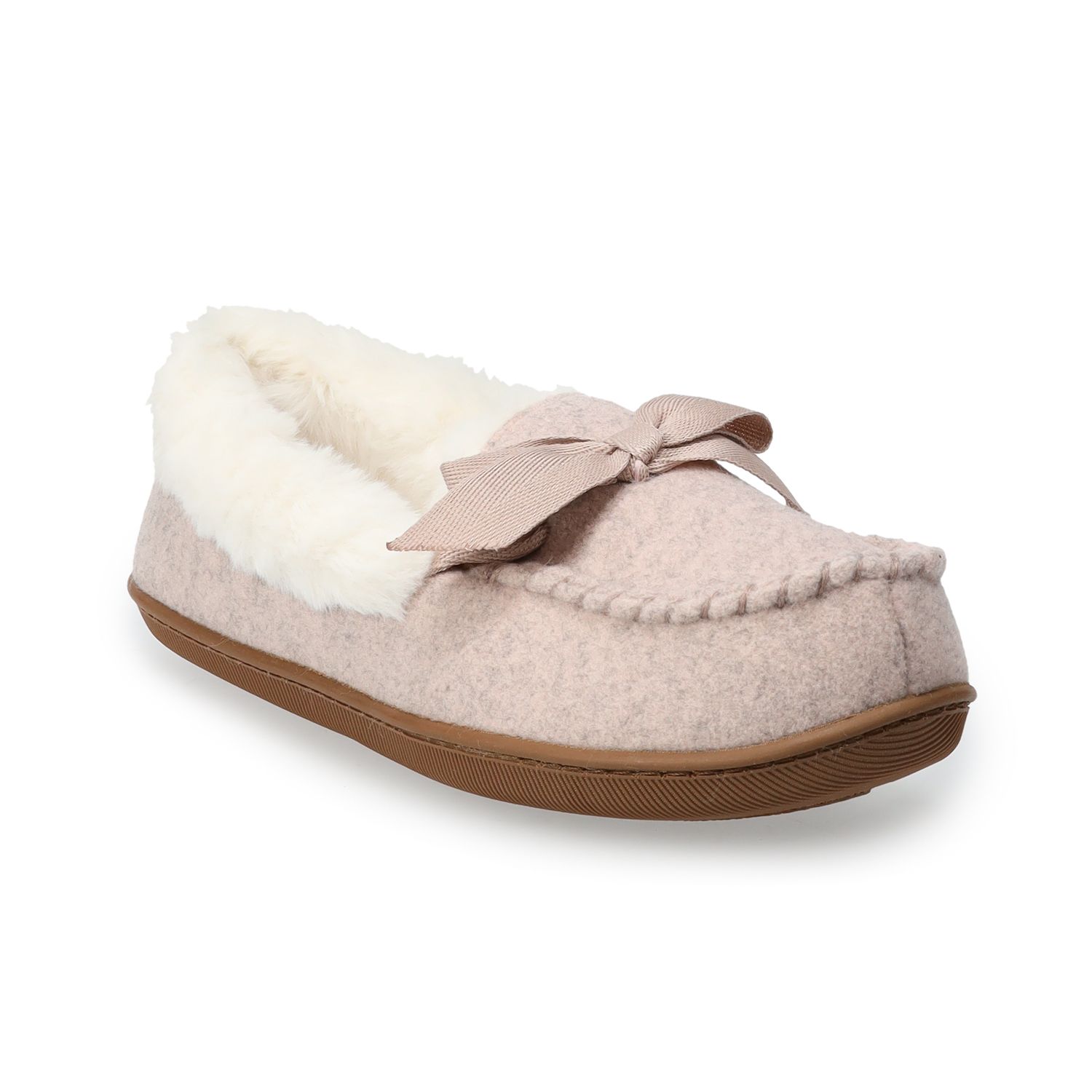 men's isotoner luke boxed corduroy moccasin slippers