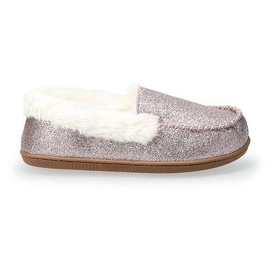 Women s Sonoma Goods For Life Glitter Moccasin Slippers