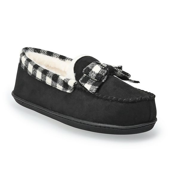 women's buffalo check slippers