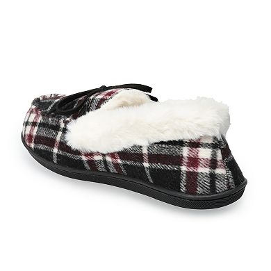 Women's Sonoma Goods For Life® Plaid Moccasin Slippers