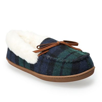 Plaid moccasins womens store