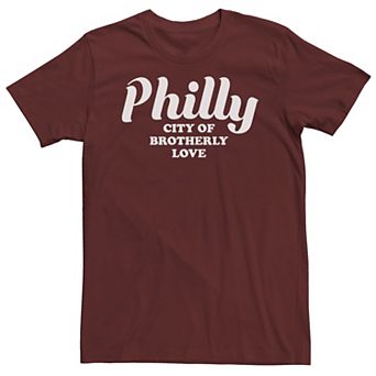 Men's Philly City Of Brotherly Love Bold Title Tee