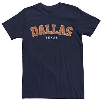 Men's Dallas Texas Collegiate Typographic Tee