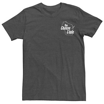 Men's The Cheese State Wisconsin Outline Sketch Tee