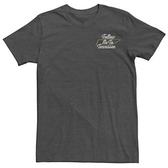 Men's Follow Me To Tennessee Simple State Outline Tee