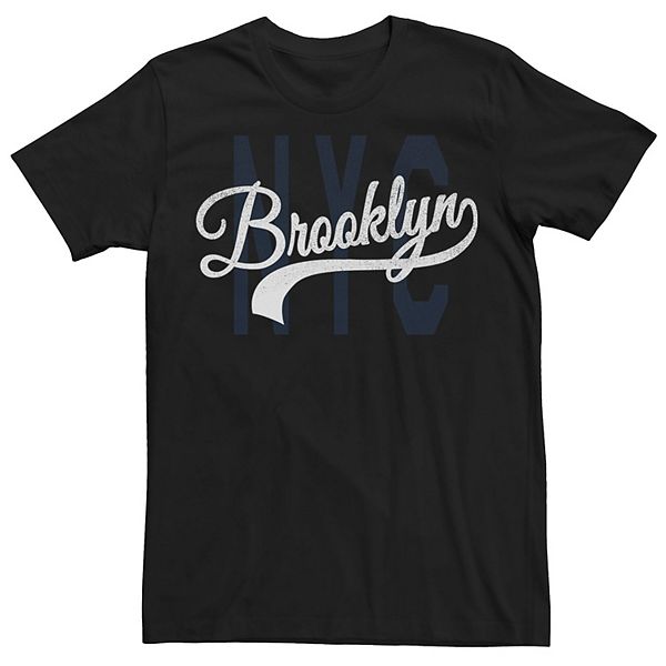 Men's Sporty Brooklyn Collegiate Hometown Destination Logo Tee