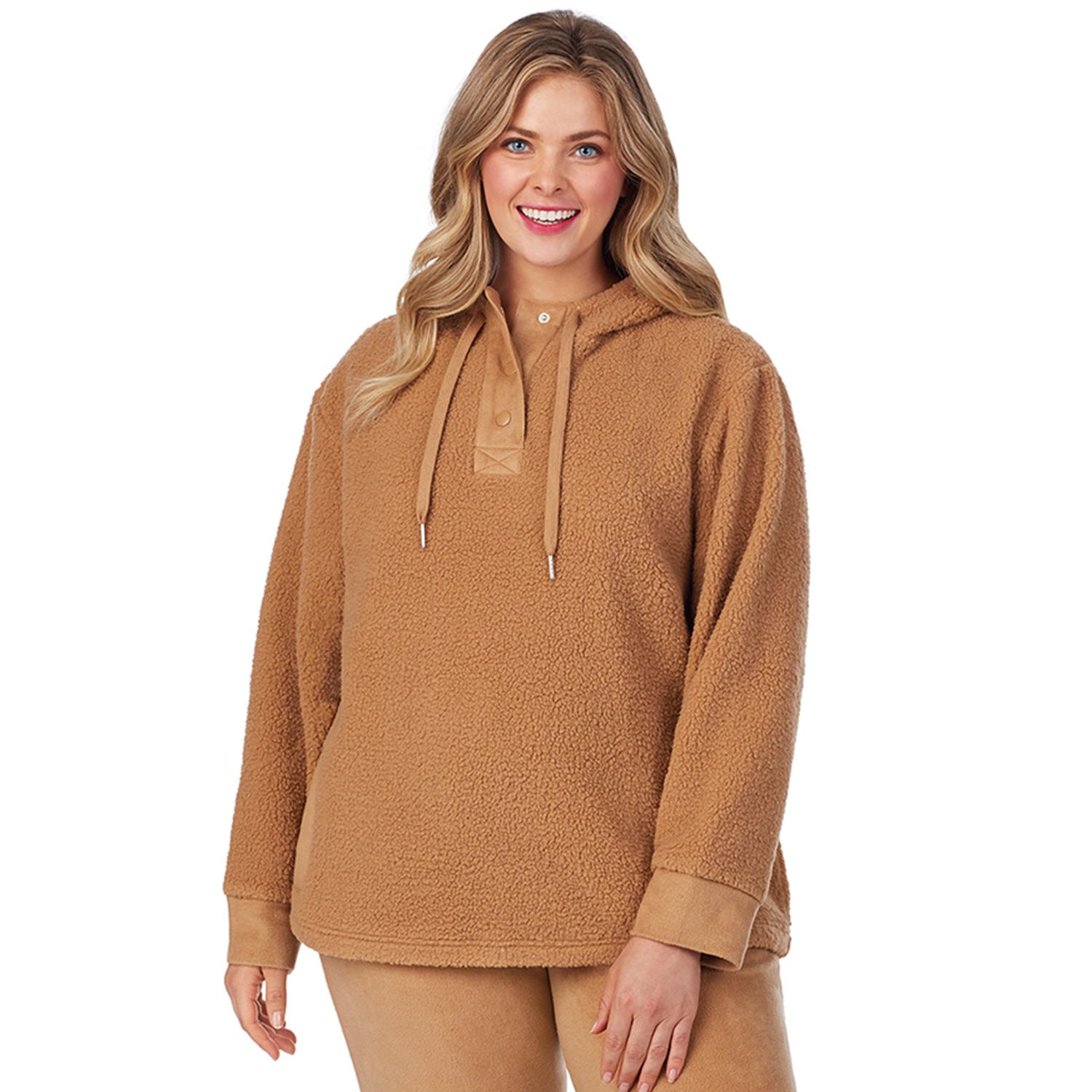 women's plus size sherpa hoodie