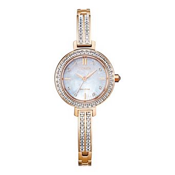 Women's Citizen Eco-Drive Crystal Bangle Watch - EM0863-53D