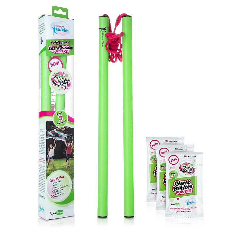 UPC 863130000025 product image for WOWmazing - Giant Bubble Powder Kit With Wands and 3 Packets | upcitemdb.com