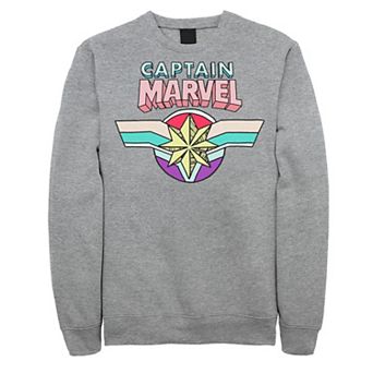 Men's Marvel Captain Marvel Cartoon Style Logo Sweatshirt