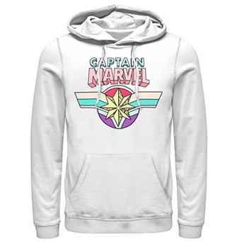 Men's Marvel Captain Marvel Cartoon Style Logo Hoodie