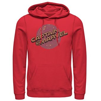 Men's Marvel Captain Marvel Purple Planet Logo Hoodie