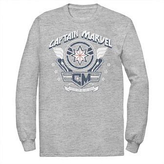 Men's Marvel Marvel Captain Marvel Shield Plaque Logo Tee