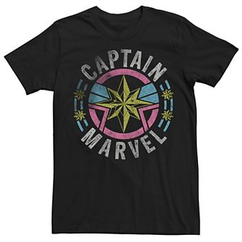 Men's Marvel Captain Marvel '90s Style Logo Tee