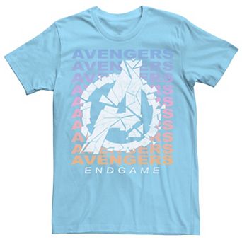 Men's Marvel Avengers: Endgame Gradient Logo Shatter Tee