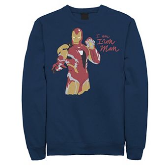 Men's Marvel Avengers: Endgame Iron Man Scribbles Sweatshirt