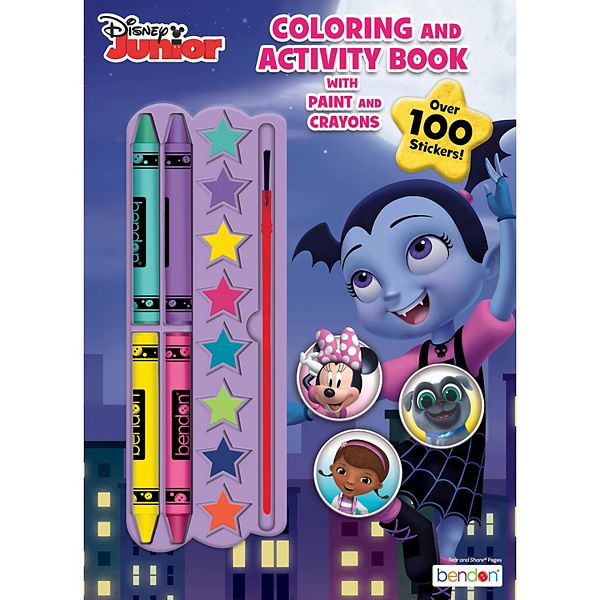 Disney Jr Coloring Book With Stacking Crayons : Target