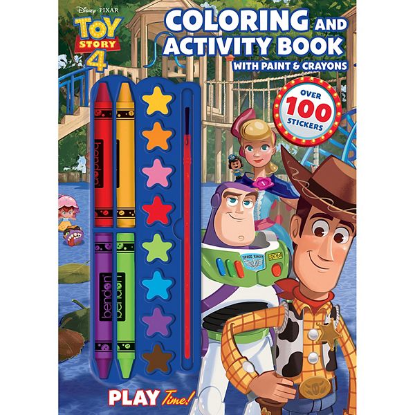 Disney Pixar’s Toy Story 4 Coloring & Activity Book with Paint