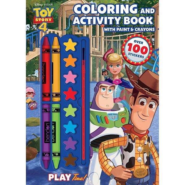 Disney Pixar's Toy Story 4 Coloring & Activity Book with Paint & Crayons  Book
