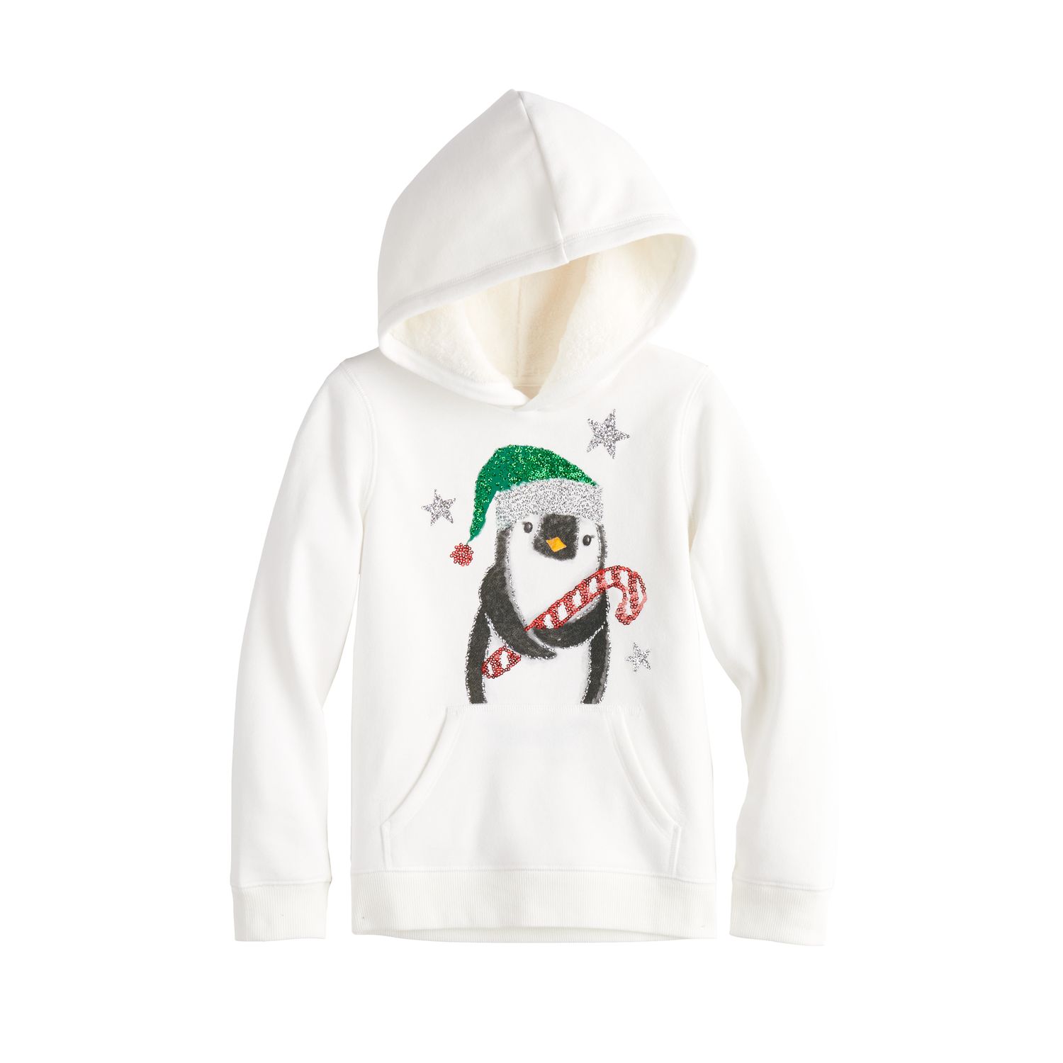 girls lined hoodie