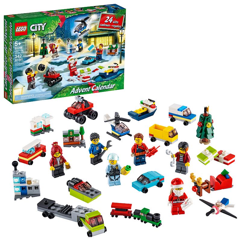 LEGO City Advent Calendar with City Play Mat, Best Festive Toys for Kids 60268