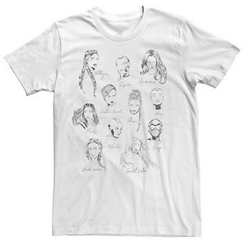 Men's Marvel Avengers Engame Women Line Art Group Shot Tee