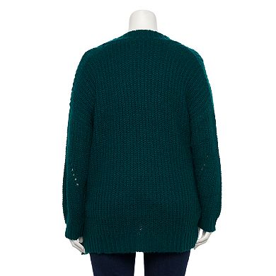 Plus Size EVRI™ Open-Front Cardigan Sweater