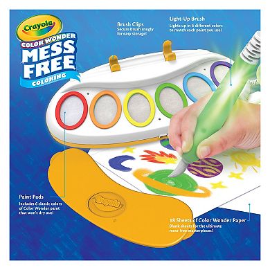 Crayola Color Wonder Mess-Free Magic Light Brush Painting Set