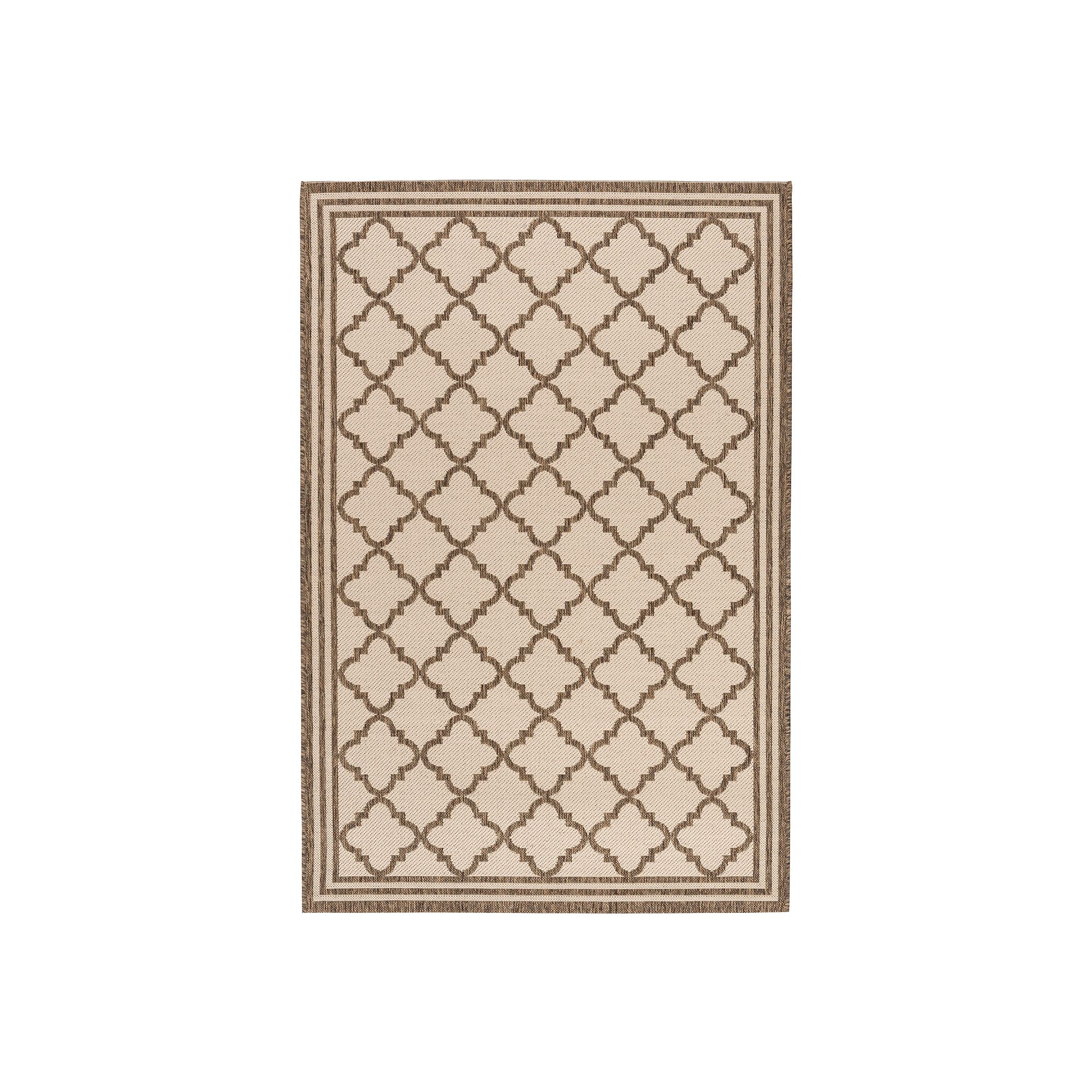 Safavieh Beach House Leah Indoor Outdoor Rug, Cream Brown