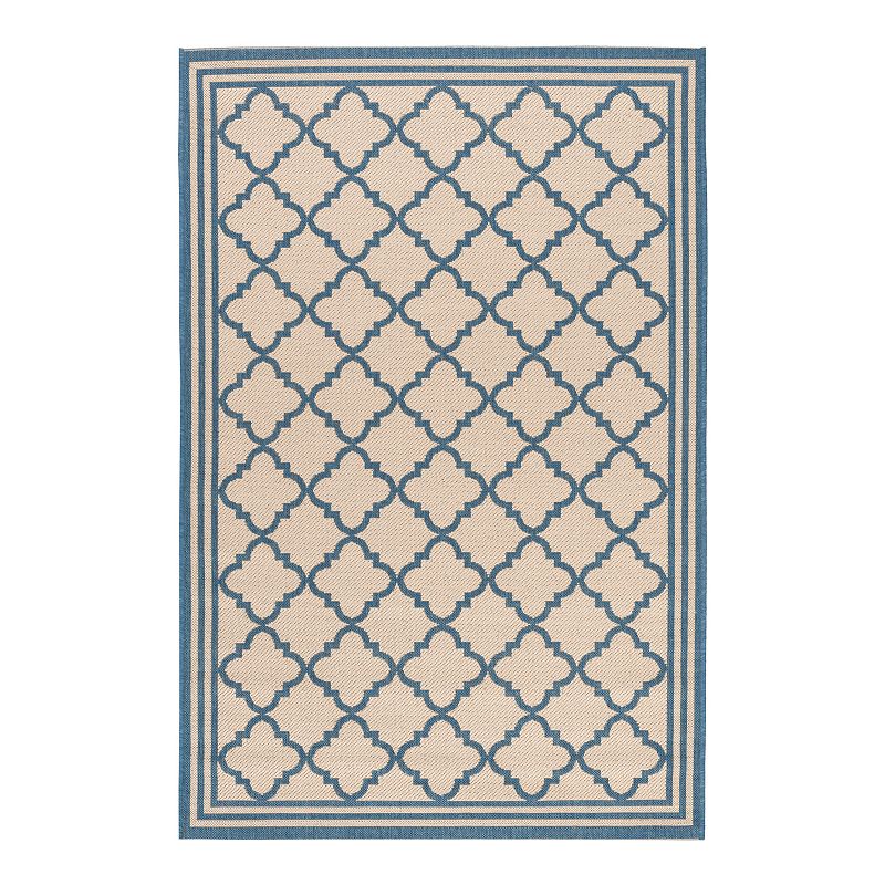 Safavieh Beach House Leah Indoor Outdoor Rug, White, 8X10 Ft
