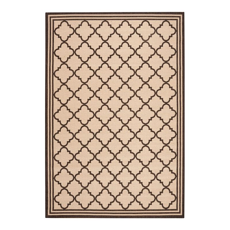 Safavieh Beach House Leah Indoor Outdoor Rug, White, 4X6 Ft