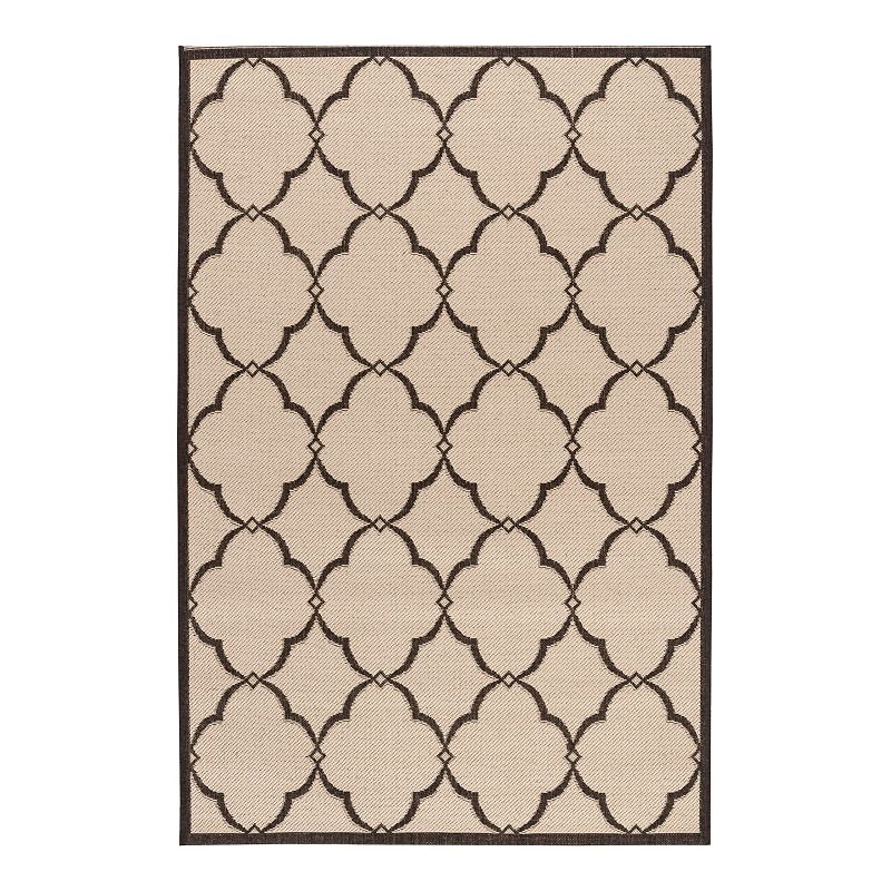 Safavieh Beach House Lucy Indoor Outdoor Rug, White, 4X6 Ft