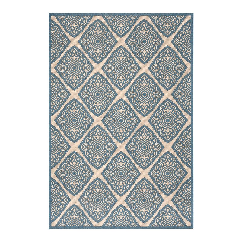 Safavieh Beach House Alexa Indoor Outdoor Rug, White, 8X10 Ft