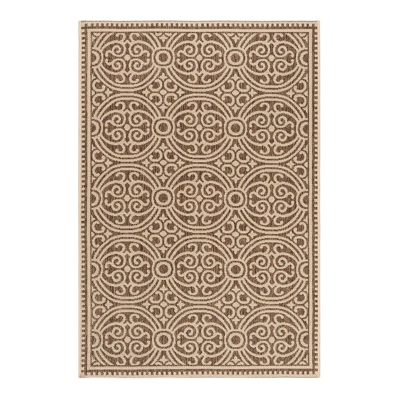 Safavieh Beach House Maya Indoor Outdoor Rug, White, 4X6 Ft