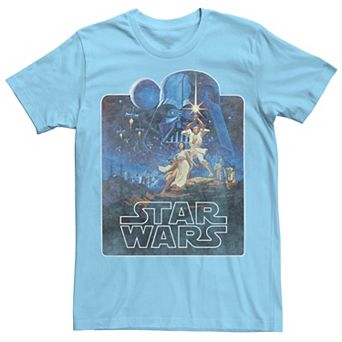 Men's Star Wars Epic Classic New Hope Vintage Poster Badge Tee