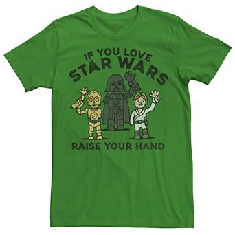 Men's Star Wars Raise Your Hand Doodle Sketch Tee