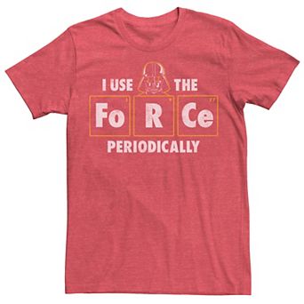Men's Star Wars Darth Vader "I Use The Force Periodically" Tee