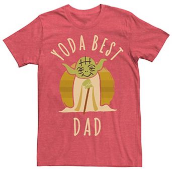 Men's Star Wars "Yoda Best Dad" Cartoon Yoda Tee