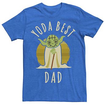 Men's Star Wars "Yoda Best Dad" Cartoon Yoda Tee