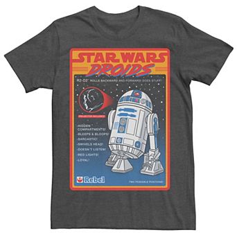 Men's Star Wars Droids R2-D2 Advertisement Poster Tee