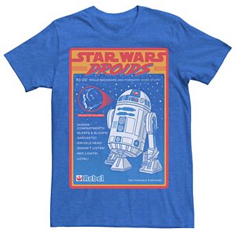 Men's Star Wars Droids R2-D2 Advertisement Poster Tee