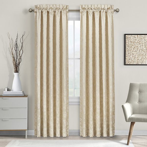 Five Queens Court Baltimore Ivory Window Curtain Set - 2-pack