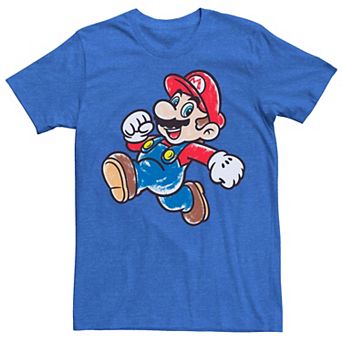 Men's Nintendo Super Mario Marker Fill Mario Portrait Tee