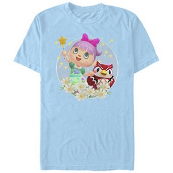 Men's Animal Crossing New Horizons Villager & Celeste Portrait Tee
