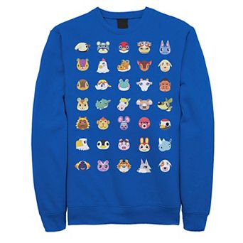 Men's Animal Crossing New Horizons Group Shot Character Faces Sweatshirt