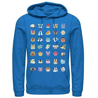 Men's Animal Crossing New Horizons Group Shot Character Faces Hoodie