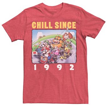 Men's Mario Kart Chill Since 1992 Group Shot Tee