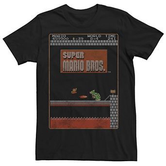 Men's Super Mario Bros. 8-Bit Classic Cover Tee